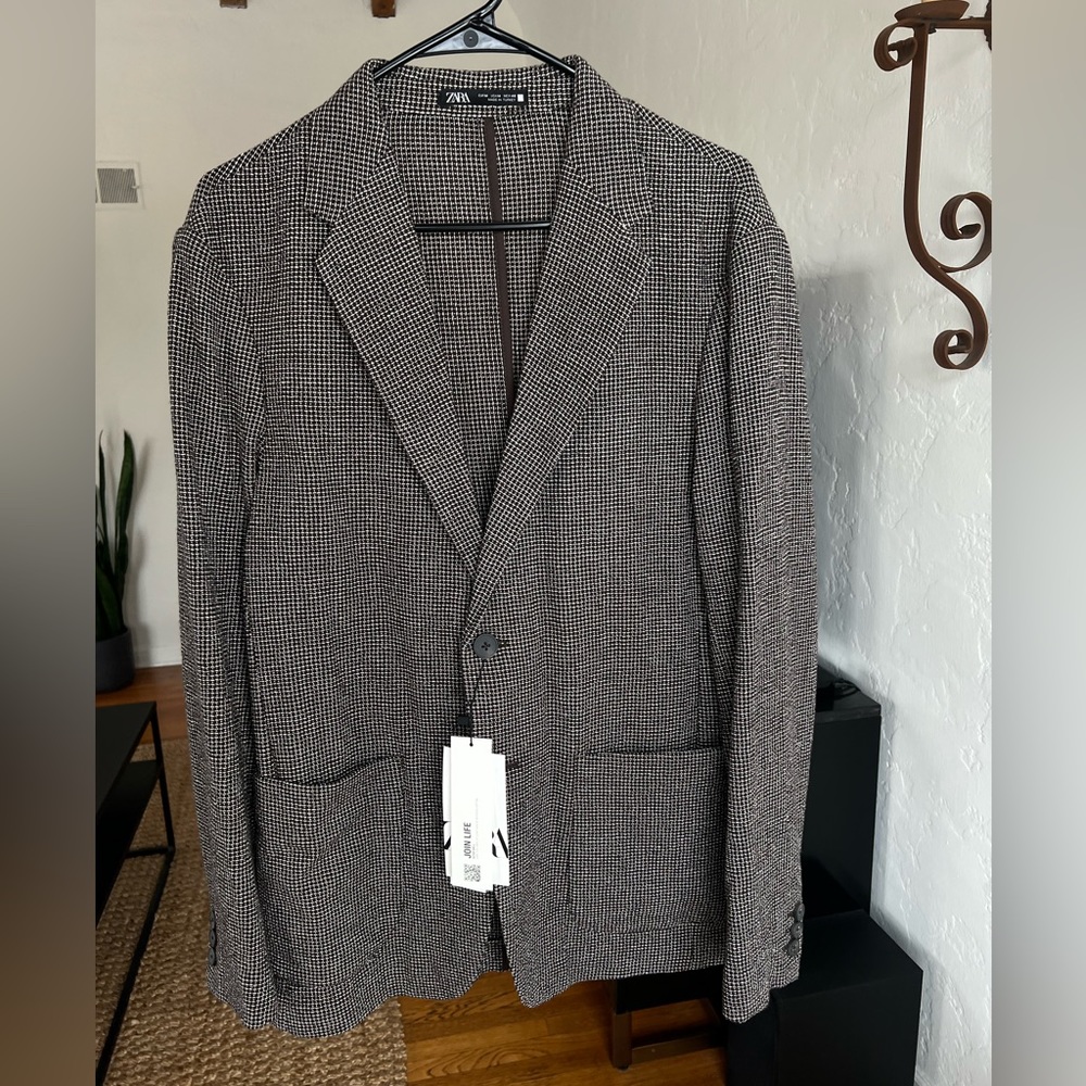Mens Zara casual blazer relaxed fit